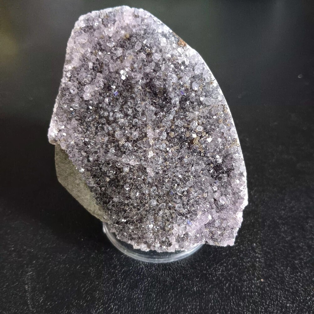Amethyst Free Form Druzy Crystal Purple Stone with Display Stand